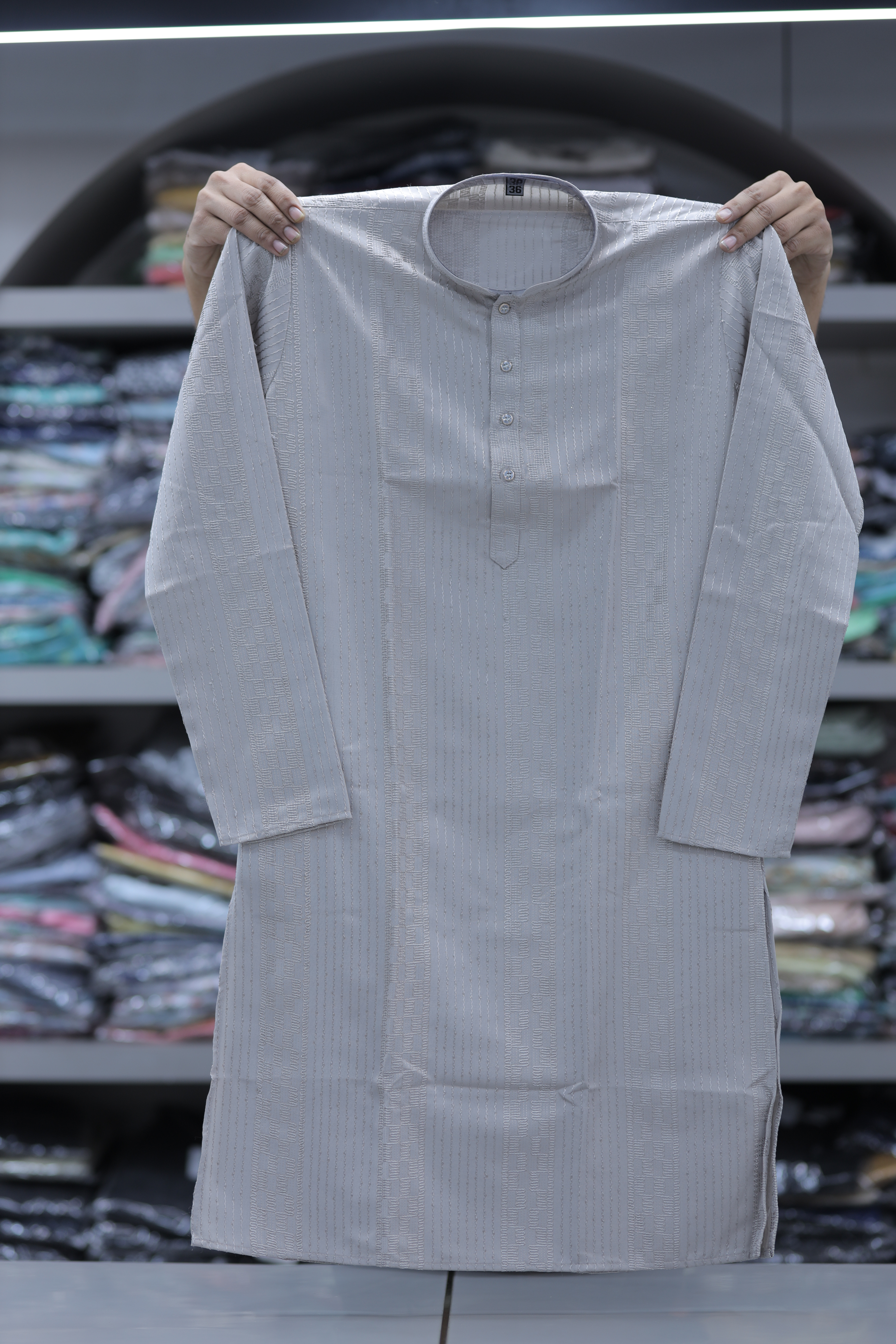 Moonveil Imperial Weave Kurta