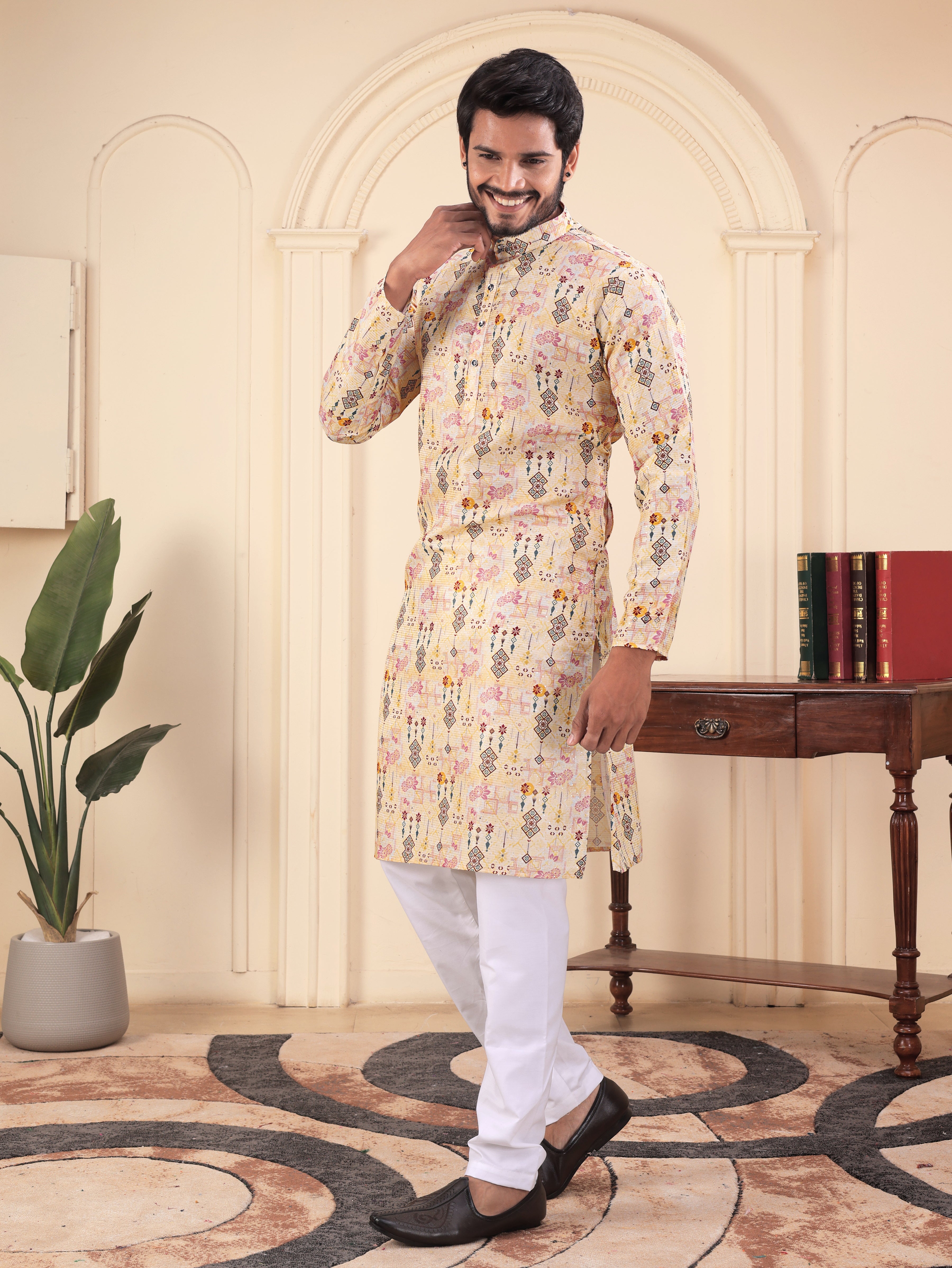 Ivory Prism Heritage Kurta