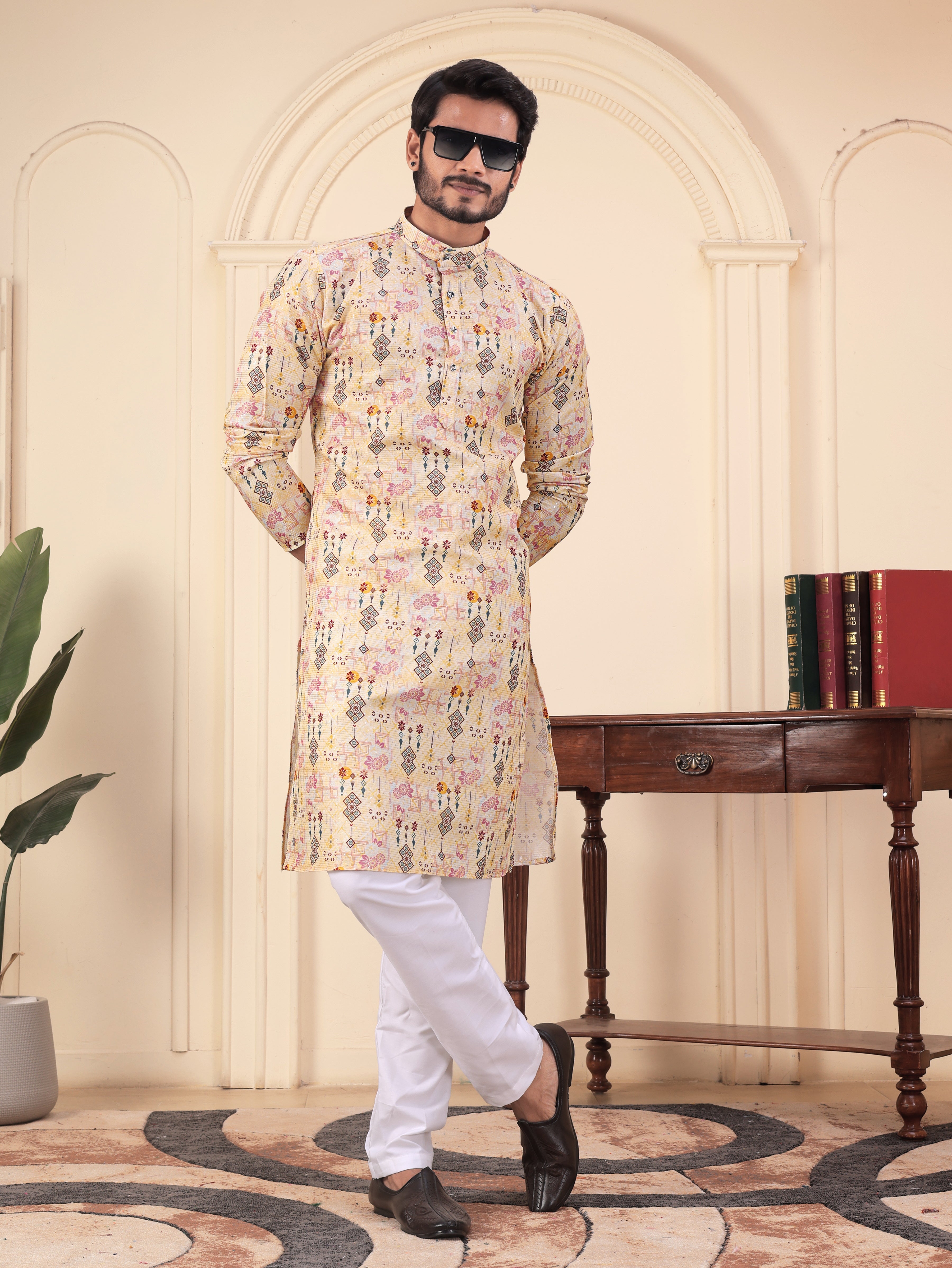 Ivory Prism Heritage Kurta