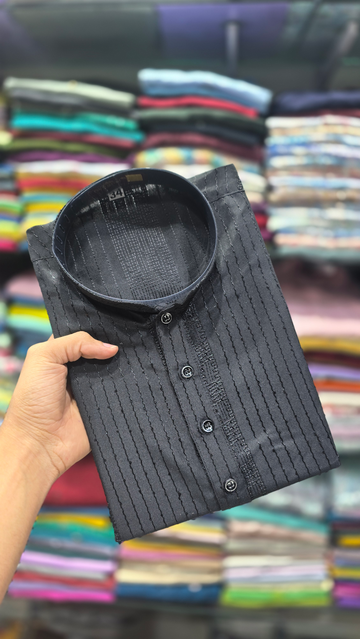 Midnight Weave Signature Heritage Kurta