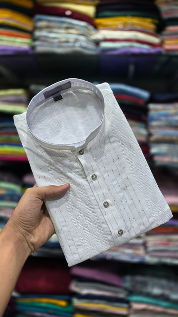 Frostline Regal Texture Kurta