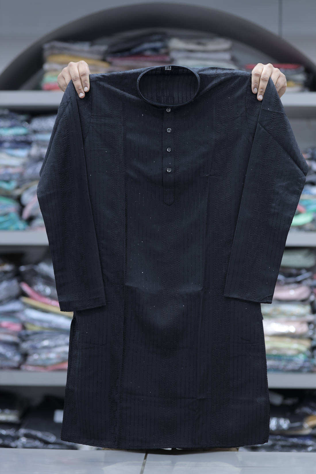 Midnight Weave Signature Heritage Kurta