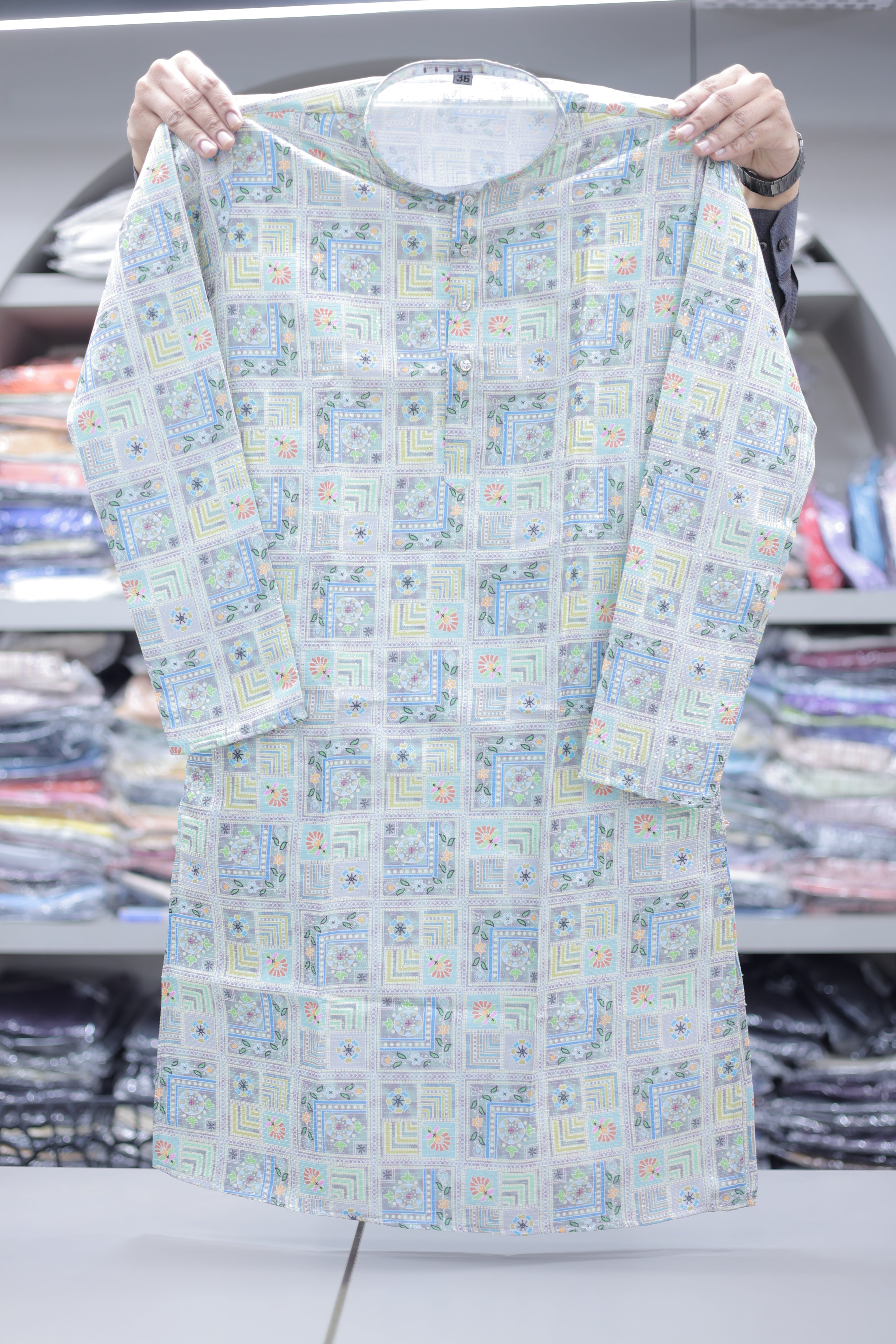 Celestial Mosaic Heritage Kurta