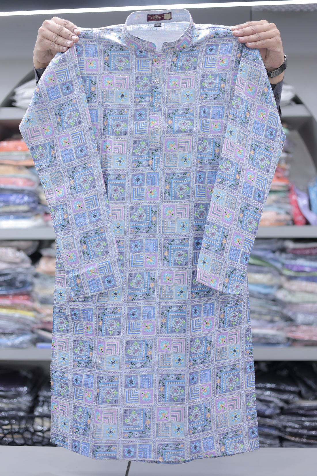 Celestial Mosaic Heritage Kurta